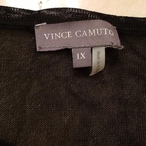 Vince Camuto Sweater - Black and Gold Stripes - Picture 2 of 6